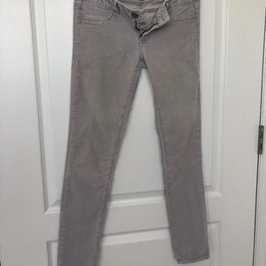 American Eagle Outfitters Grey Corduroy Jeggings 4